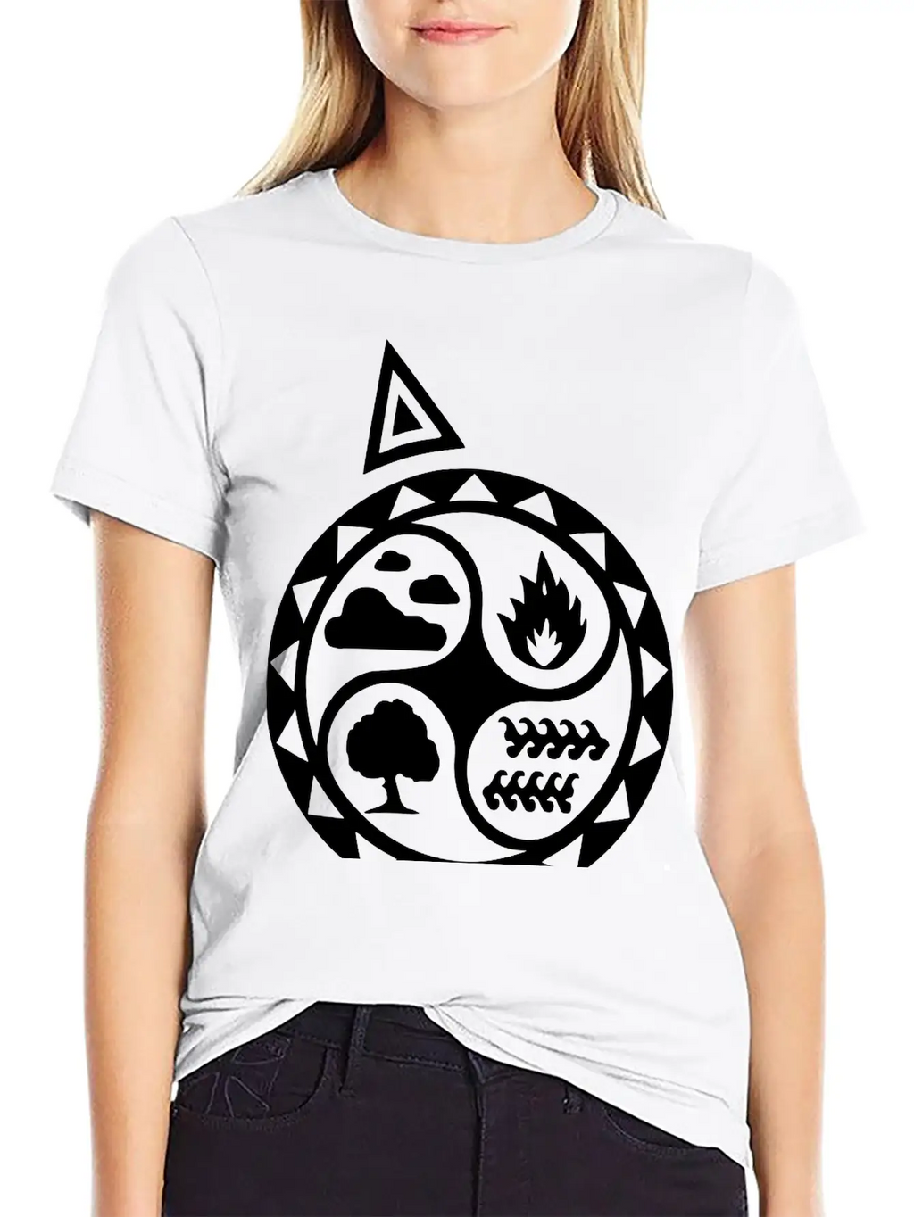 4 Elements Unisex Short Sleeve Soft Cotton T-Shirt – Casual Everyday Wear