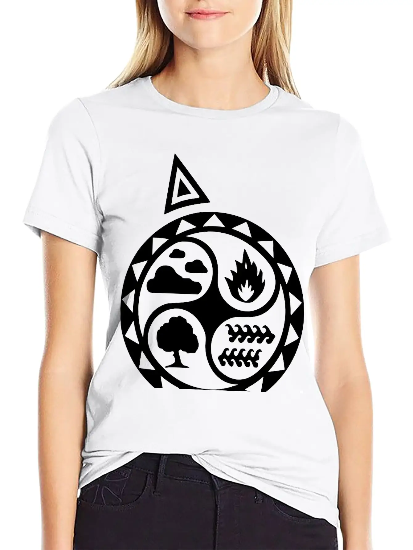 4 Elements Unisex Short Sleeve Soft Cotton T-Shirt – Casual Everyday Wear
