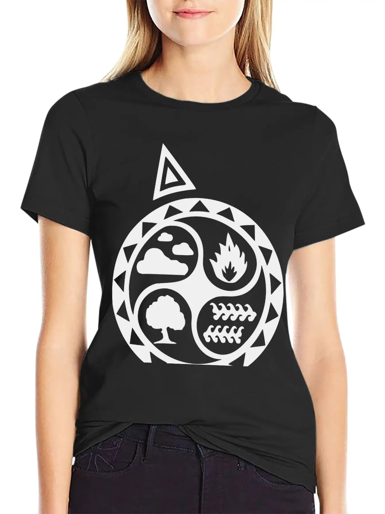 4 Elements Unisex Short Sleeve Soft Cotton T-Shirt – Casual Everyday Wear