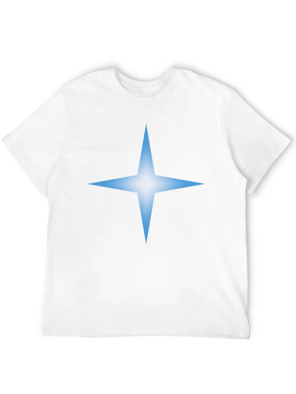 4 Point Star Unisex Casual T-Shirt – Clean Design For Daily Comfort