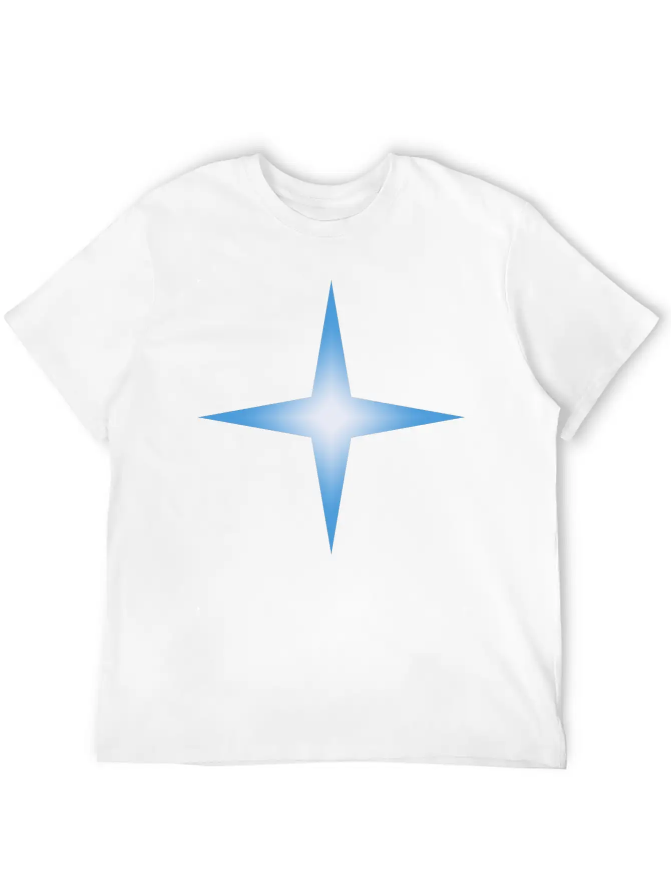 4 Point Star Unisex Casual T-Shirt – Clean Design For Daily Comfort