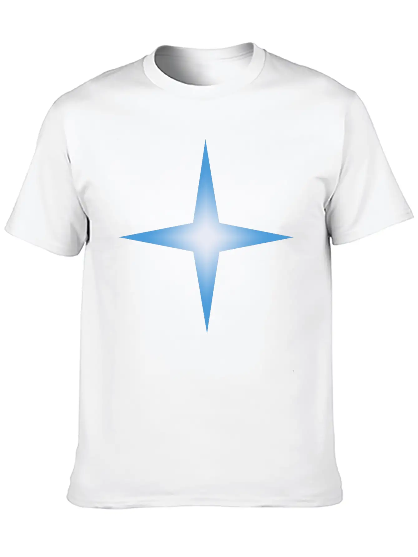 4 Point Star Unisex Casual T-Shirt – Clean Design For Daily Comfort