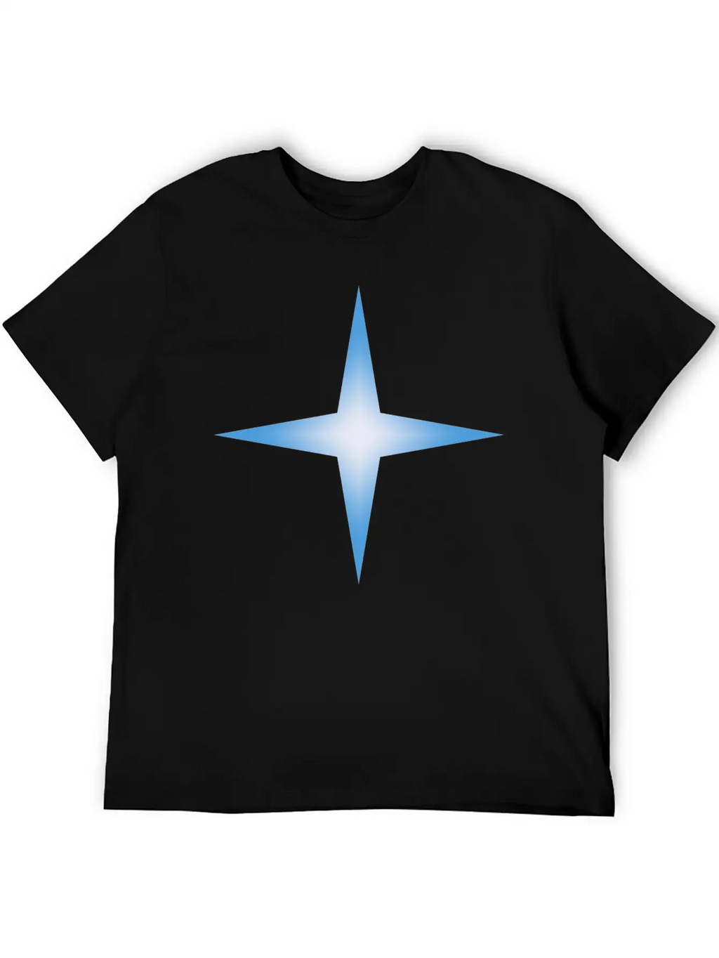 4 Point Star Unisex Casual T-Shirt – Clean Design For Daily Comfort
