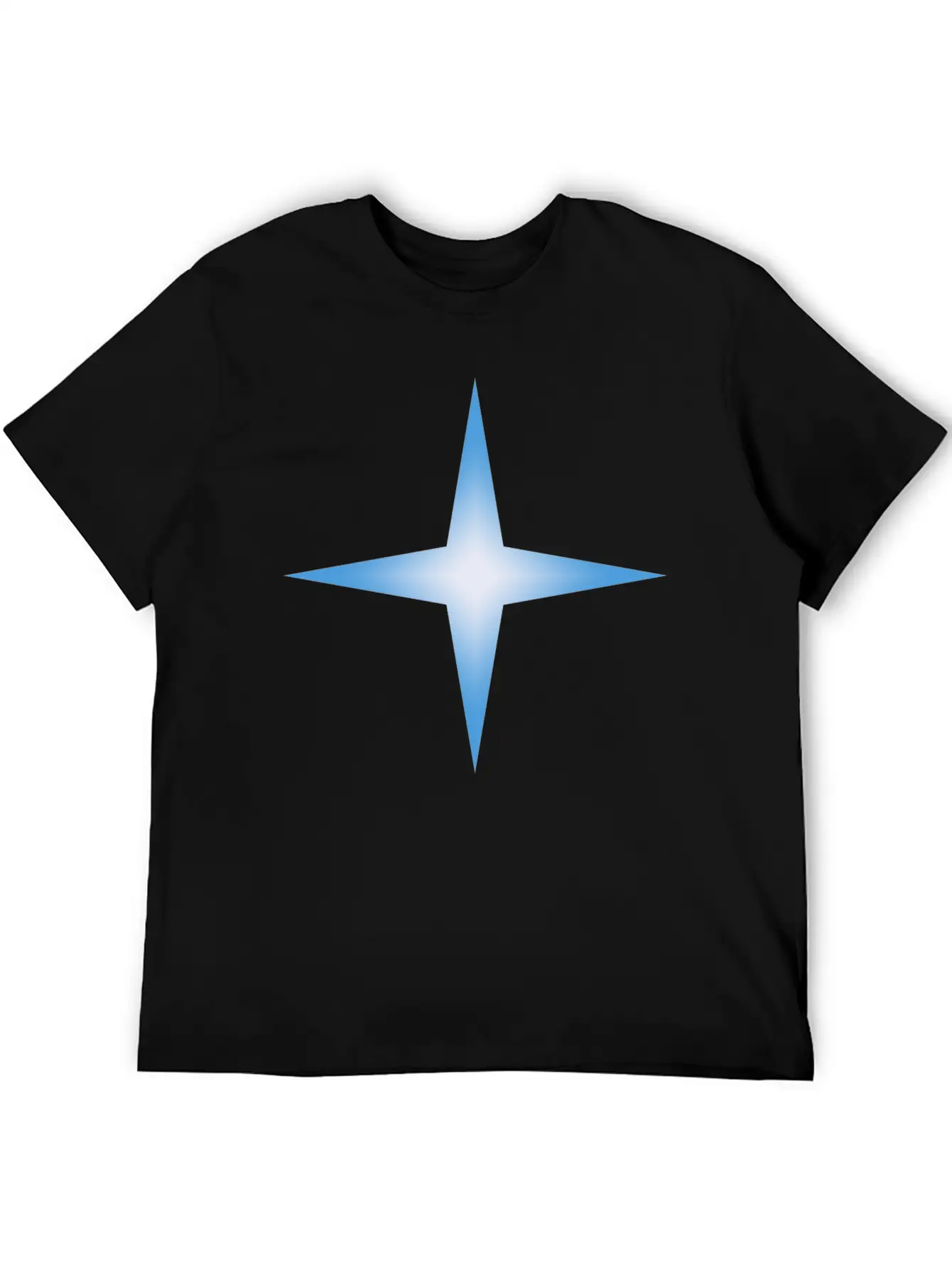 4 Point Star Unisex Casual T-Shirt – Clean Design For Daily Comfort