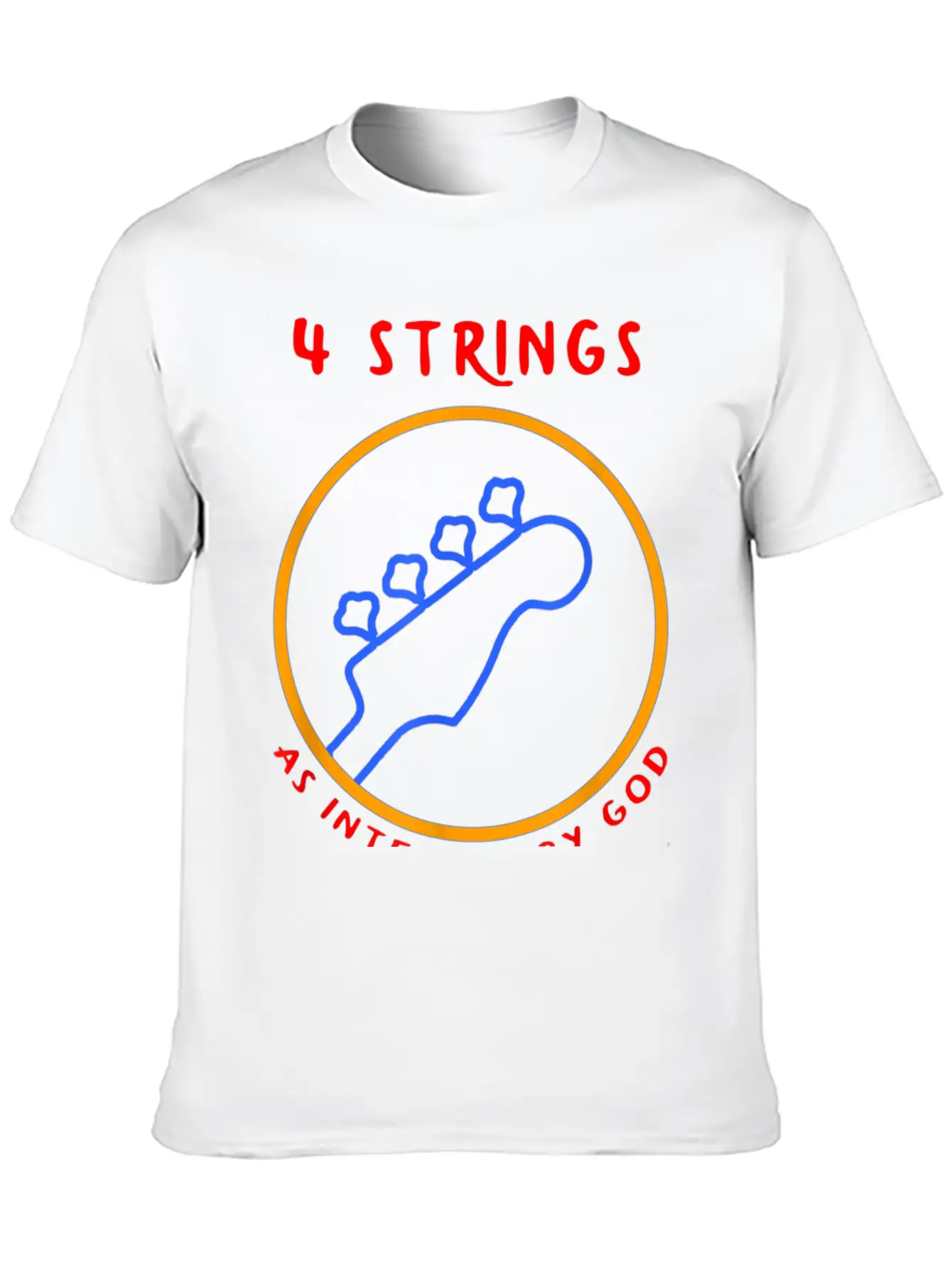 4 String Bass Player T-shirt Breathable Soft Cotton T-Shirt – Timeless Casual Look