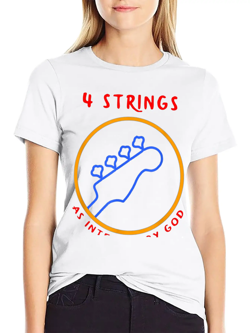 4 String Bass Player T-shirt Breathable Soft Cotton T-Shirt – Timeless Casual Look