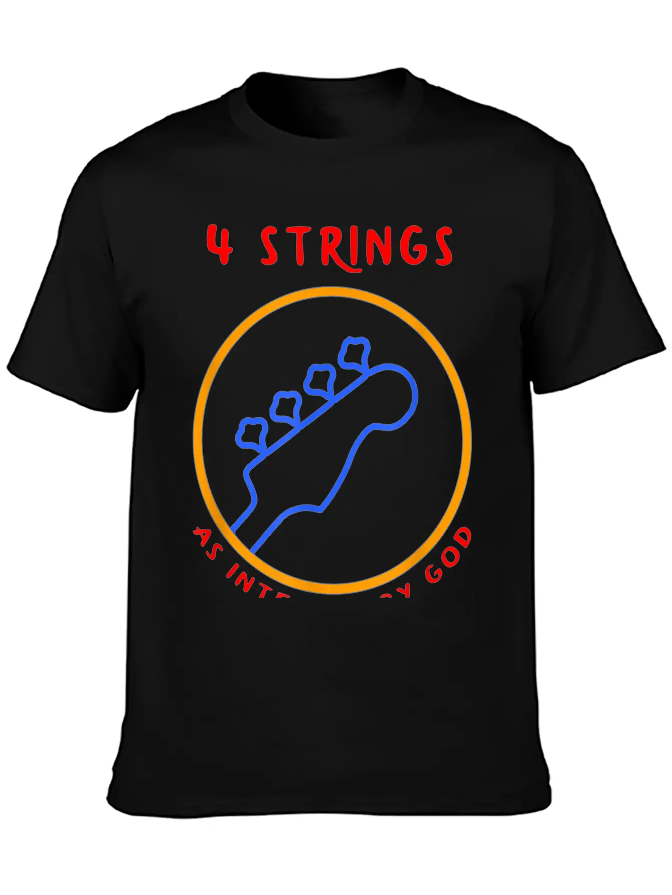 4 String Bass Player T-shirt Breathable Soft Cotton T-Shirt – Timeless Casual Look