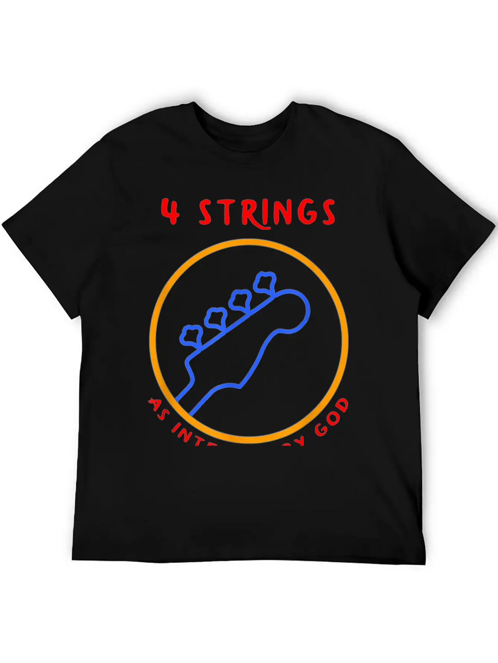 4 String Bass Player T-shirt Breathable Soft Cotton T-Shirt – Timeless Casual Look
