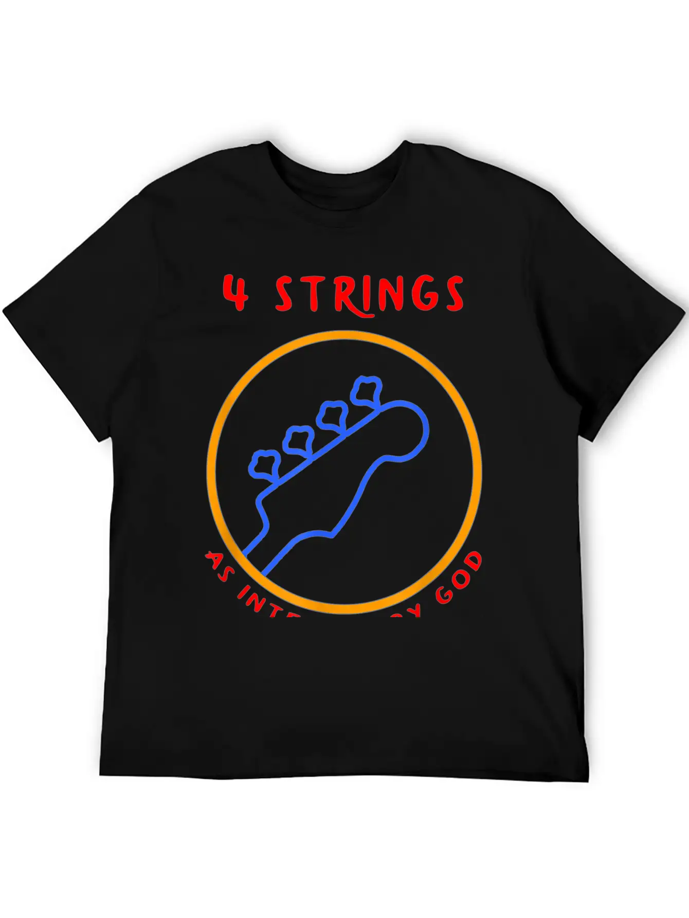 4 String Bass Player T-shirt Breathable Soft Cotton T-Shirt – Timeless Casual Look