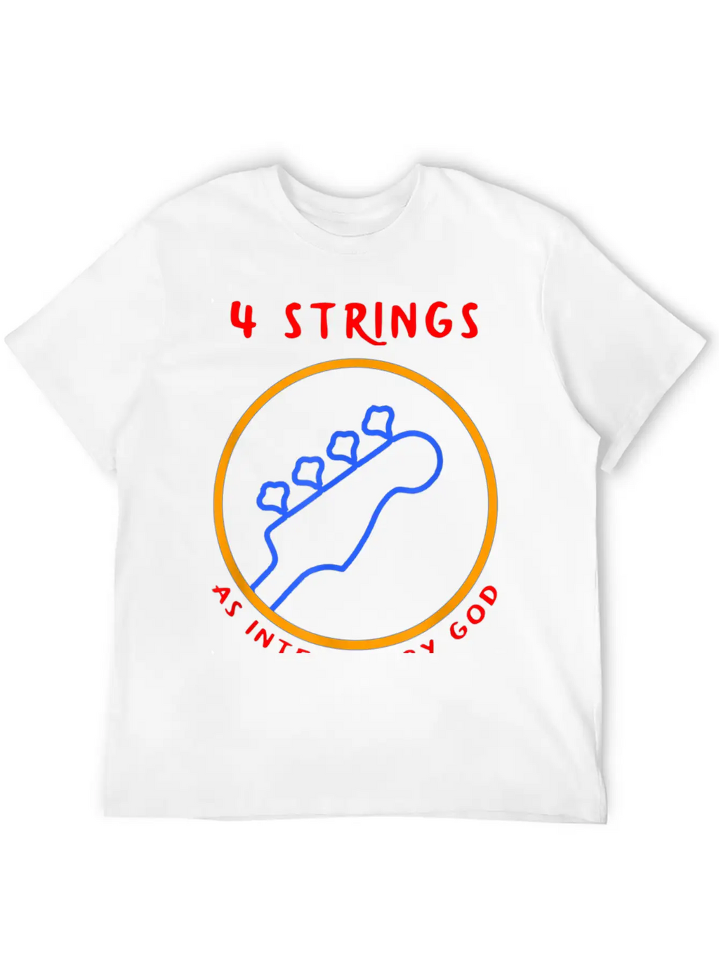 4 String Bass Player T-shirt Breathable Soft Cotton T-Shirt – Timeless Casual Look