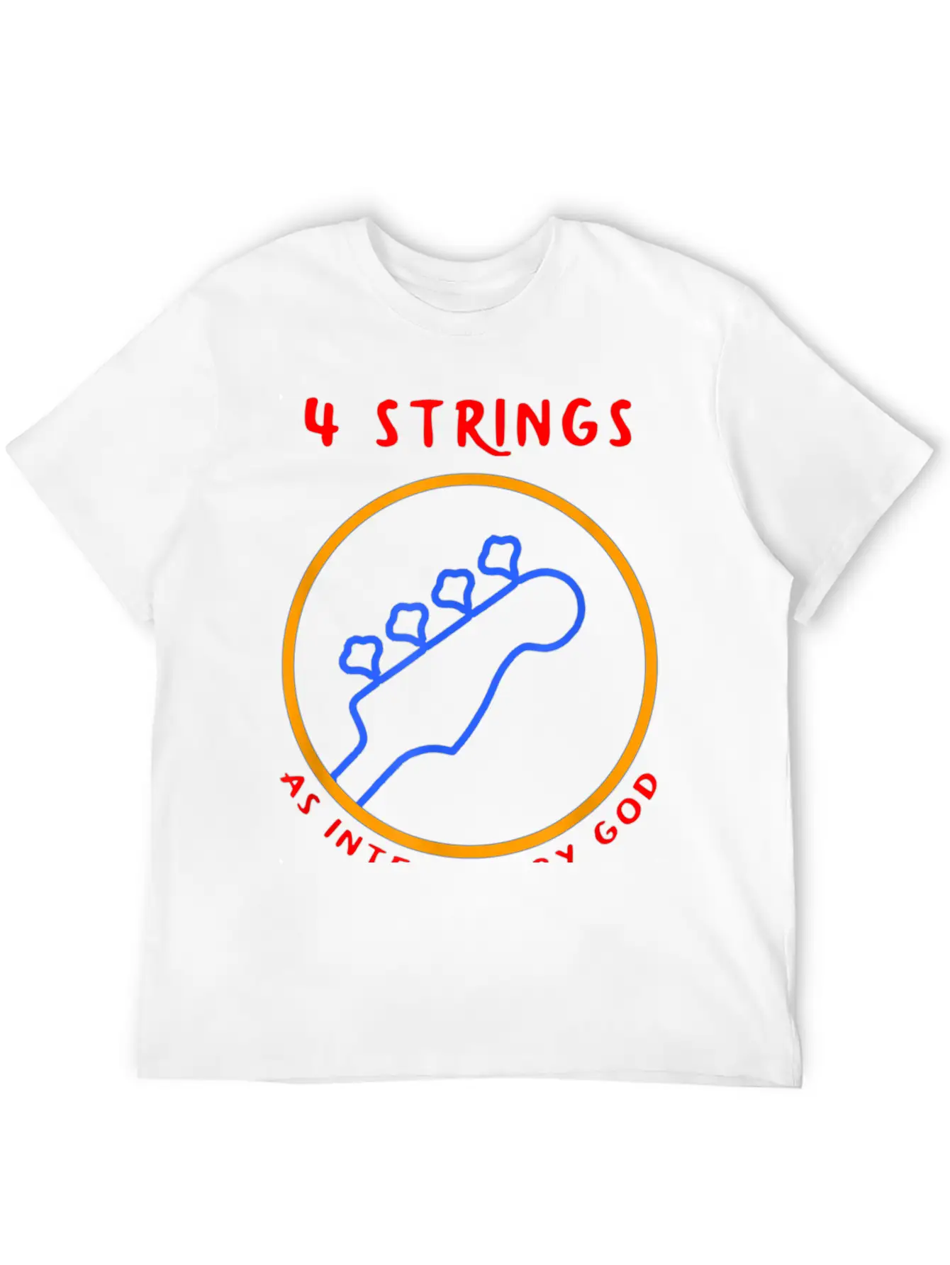 4 String Bass Player T-shirt Breathable Soft Cotton T-Shirt – Timeless Casual Look