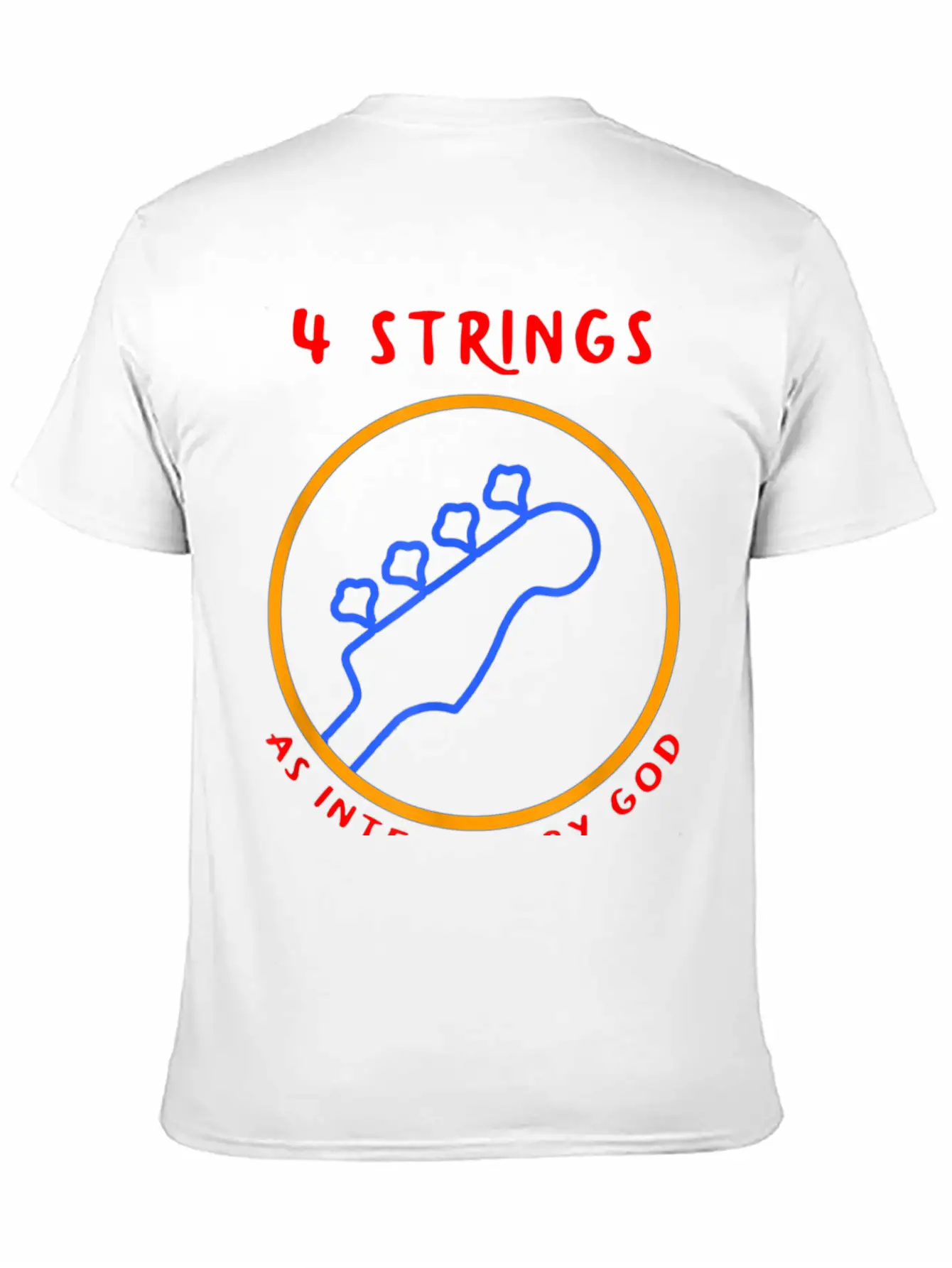 4 String Bass Player T-shirt Breathable Soft Cotton T-Shirt – Timeless Casual Look