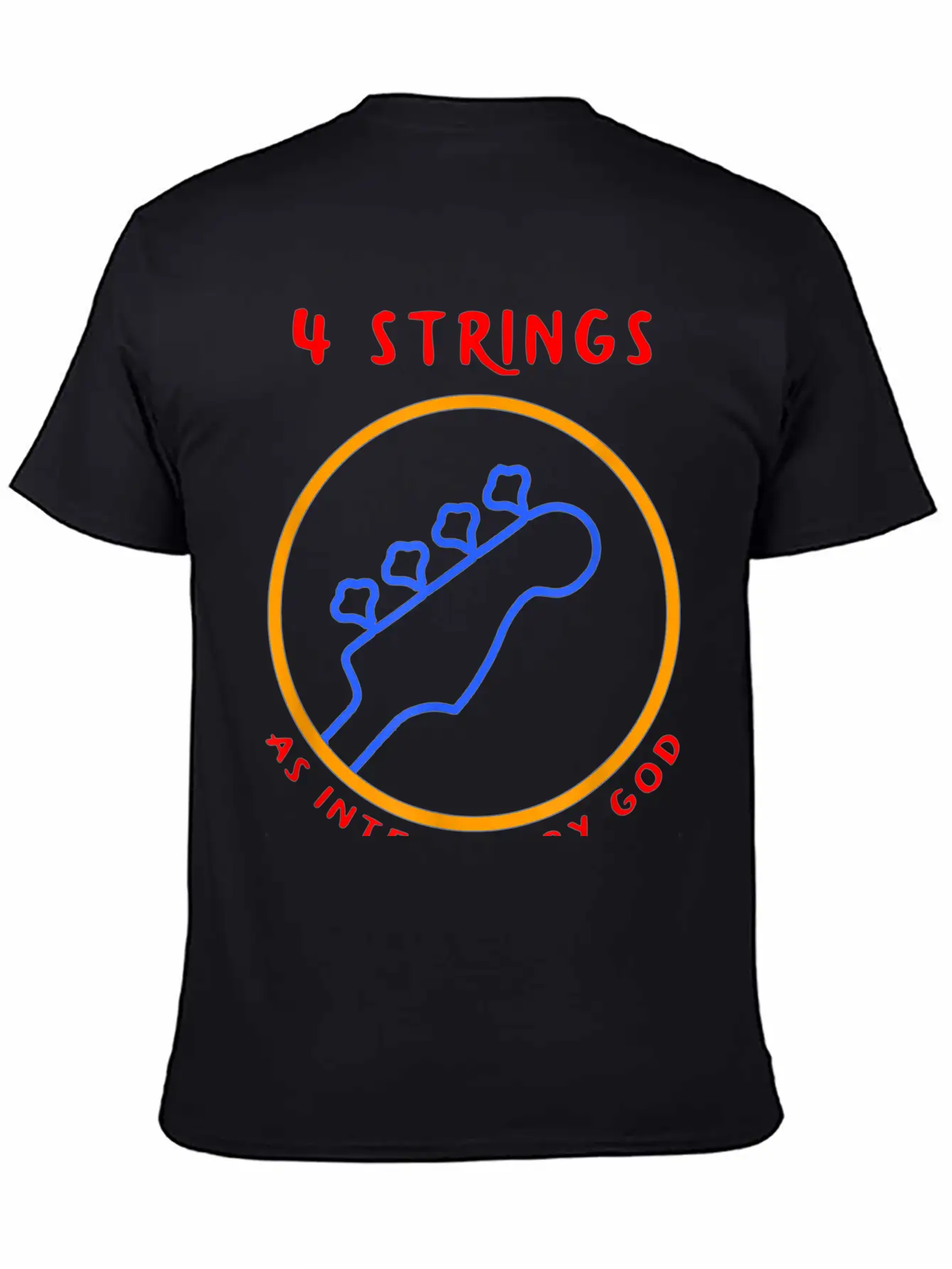 4 String Bass Player T-shirt Breathable Soft Cotton T-Shirt – Timeless Casual Look