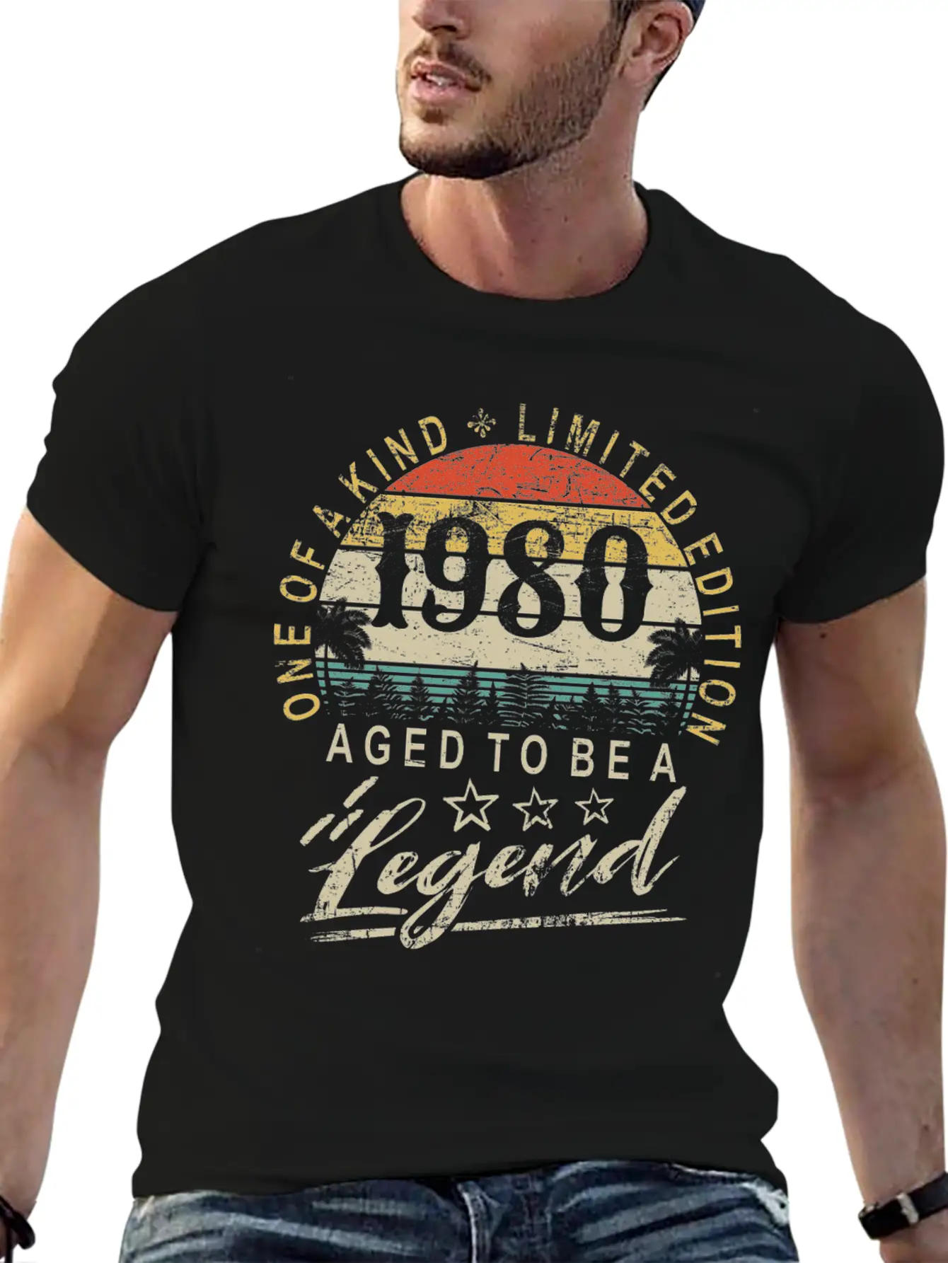 41th Birthday Vintage 1980 Legend Retro Vintage Unisex Casual T-Shirt – Clean Design For Daily Comfort