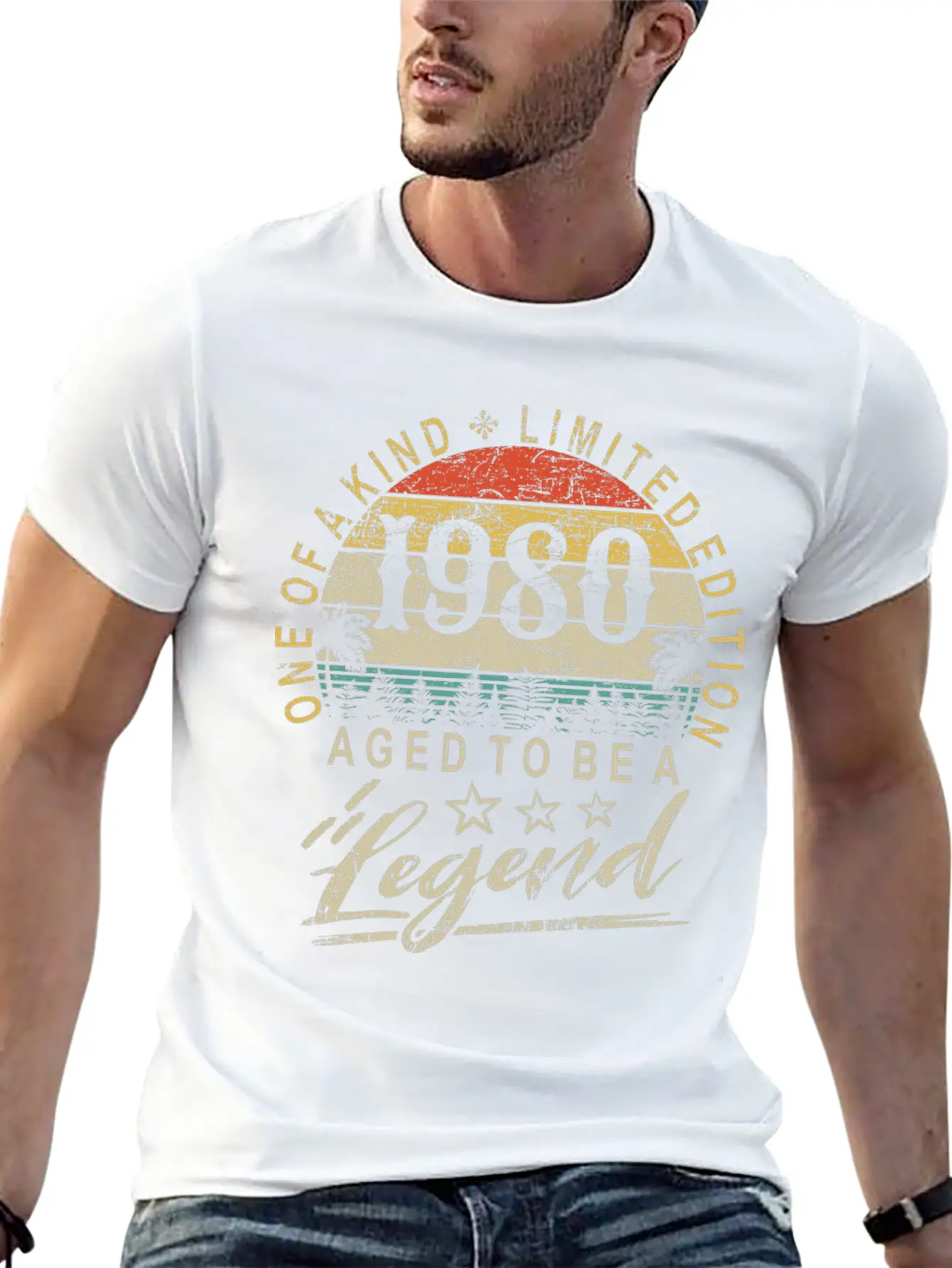 41th Birthday Vintage 1980 Legend Retro Vintage Unisex Casual T-Shirt – Clean Design For Daily Comfort