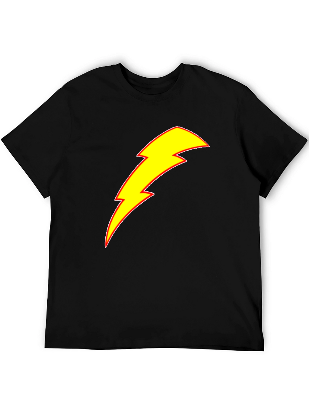 Lightning Bolt Graphic Tee - Black