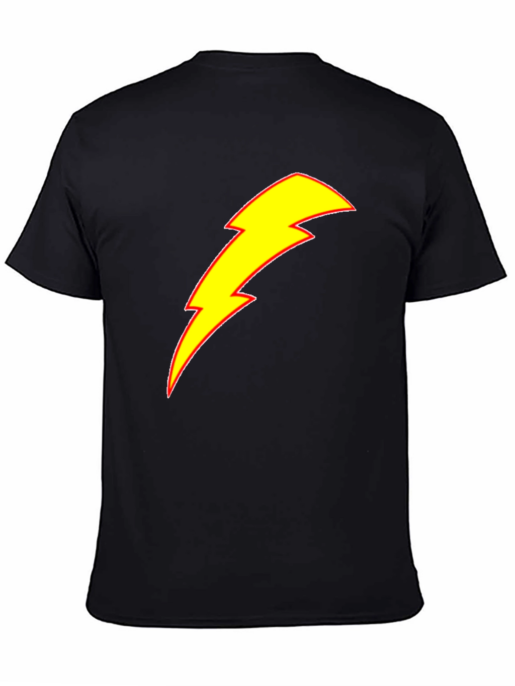 Lightning Bolt Graphic Tee - Black