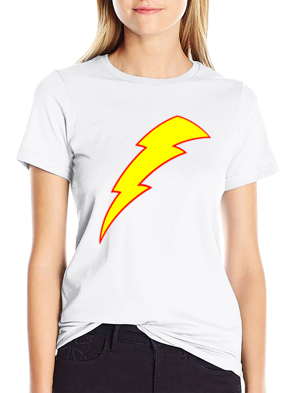 Lightning Bolt Graphic Tee - Black