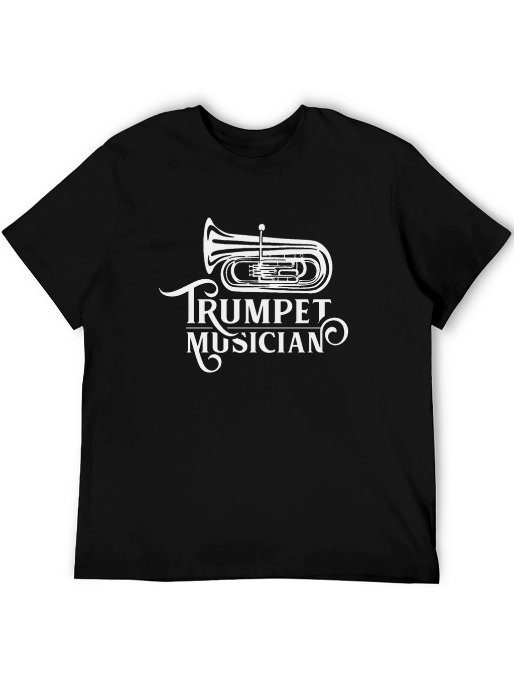 Trumpet Musician Black T-Shirt - Music Lover Tee
