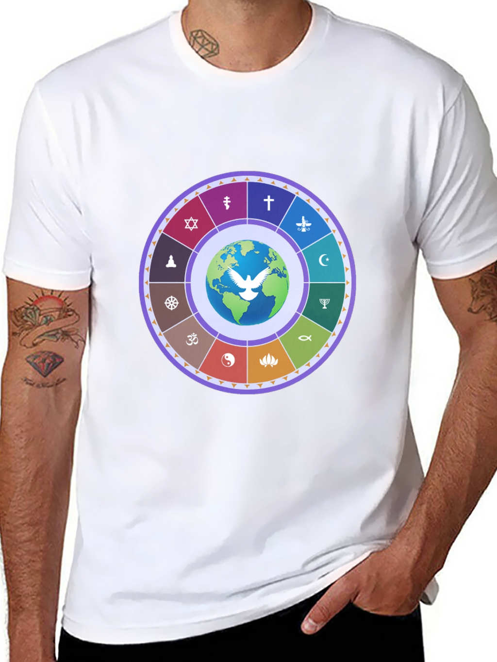 Unity World Religion T-Shirt - Global Peace
