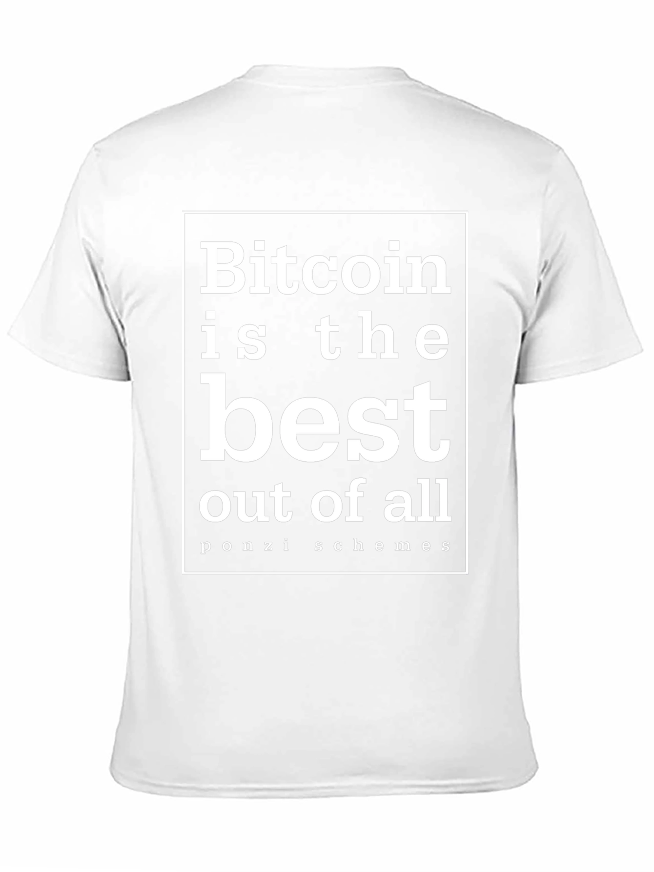 Bitcoin Ponzi Scheme Sarcastic T-Shirt