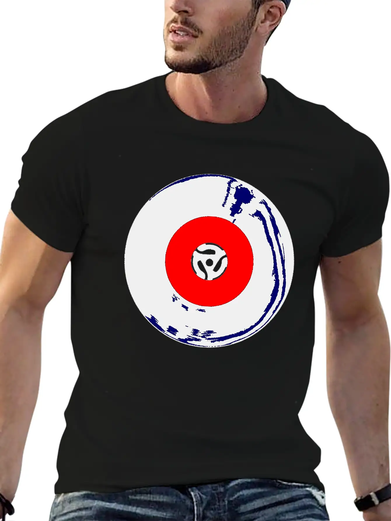 45 RPM SIngle Record Unisex Short Sleeve Soft Cotton T-Shirt – Casual Everyday Wear