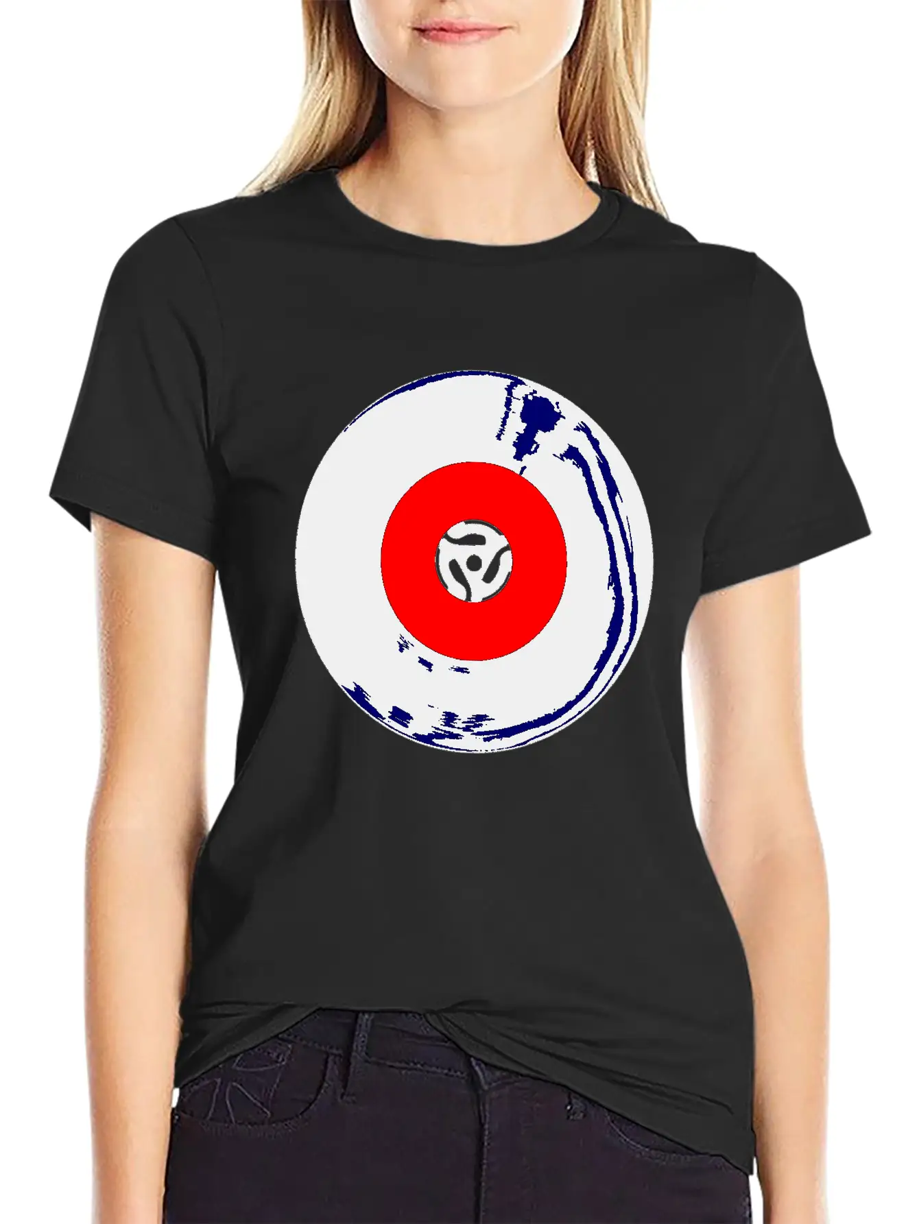 45 RPM SIngle Record Unisex Short Sleeve Soft Cotton T-Shirt – Casual Everyday Wear