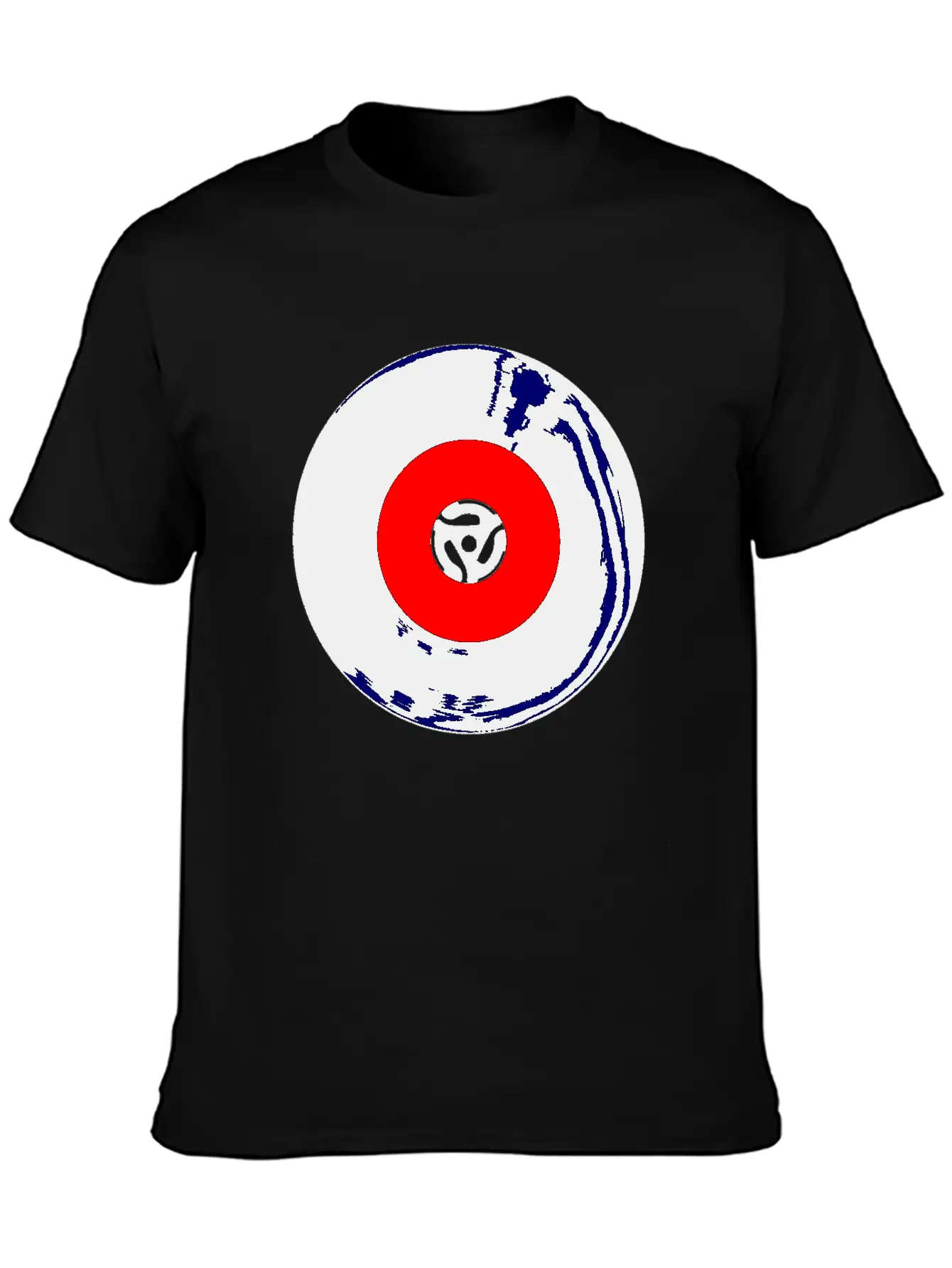 45 RPM SIngle Record Unisex Short Sleeve Soft Cotton T-Shirt – Casual Everyday Wear