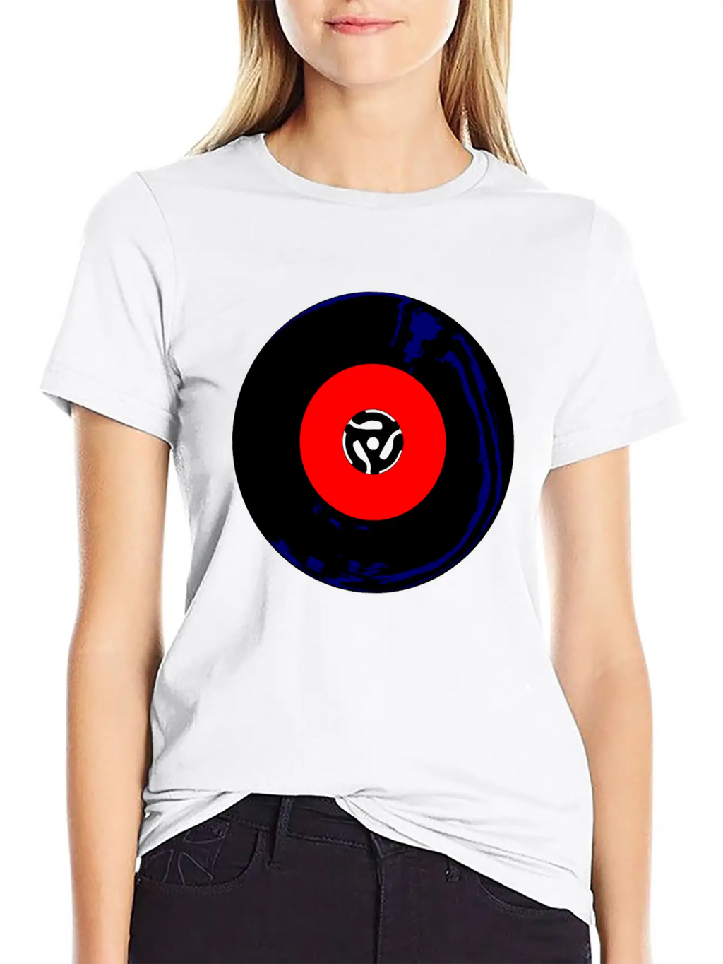 45 RPM SIngle Record Unisex Short Sleeve Soft Cotton T-Shirt – Casual Everyday Wear