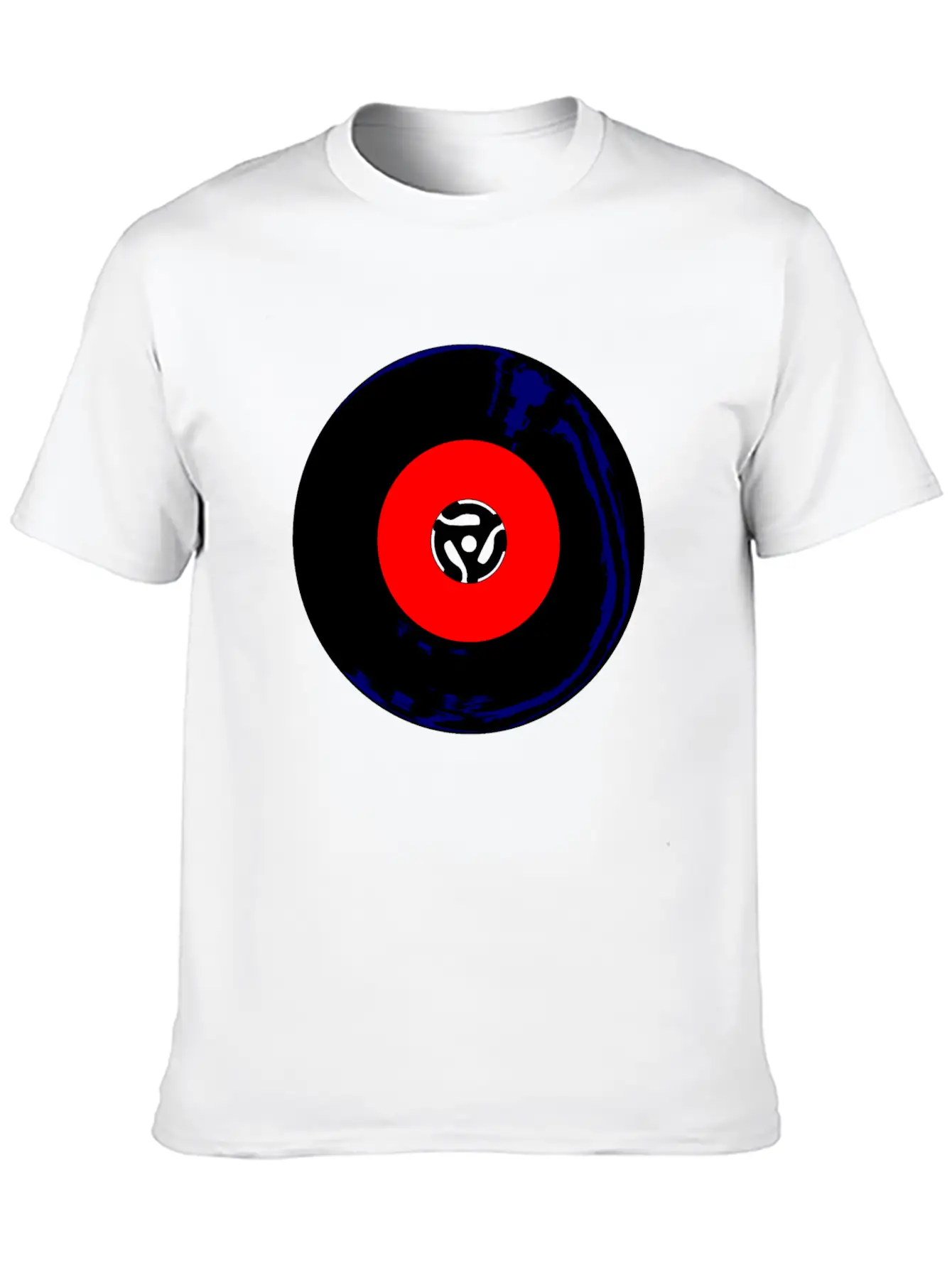 45 RPM SIngle Record Unisex Short Sleeve Soft Cotton T-Shirt – Casual Everyday Wear
