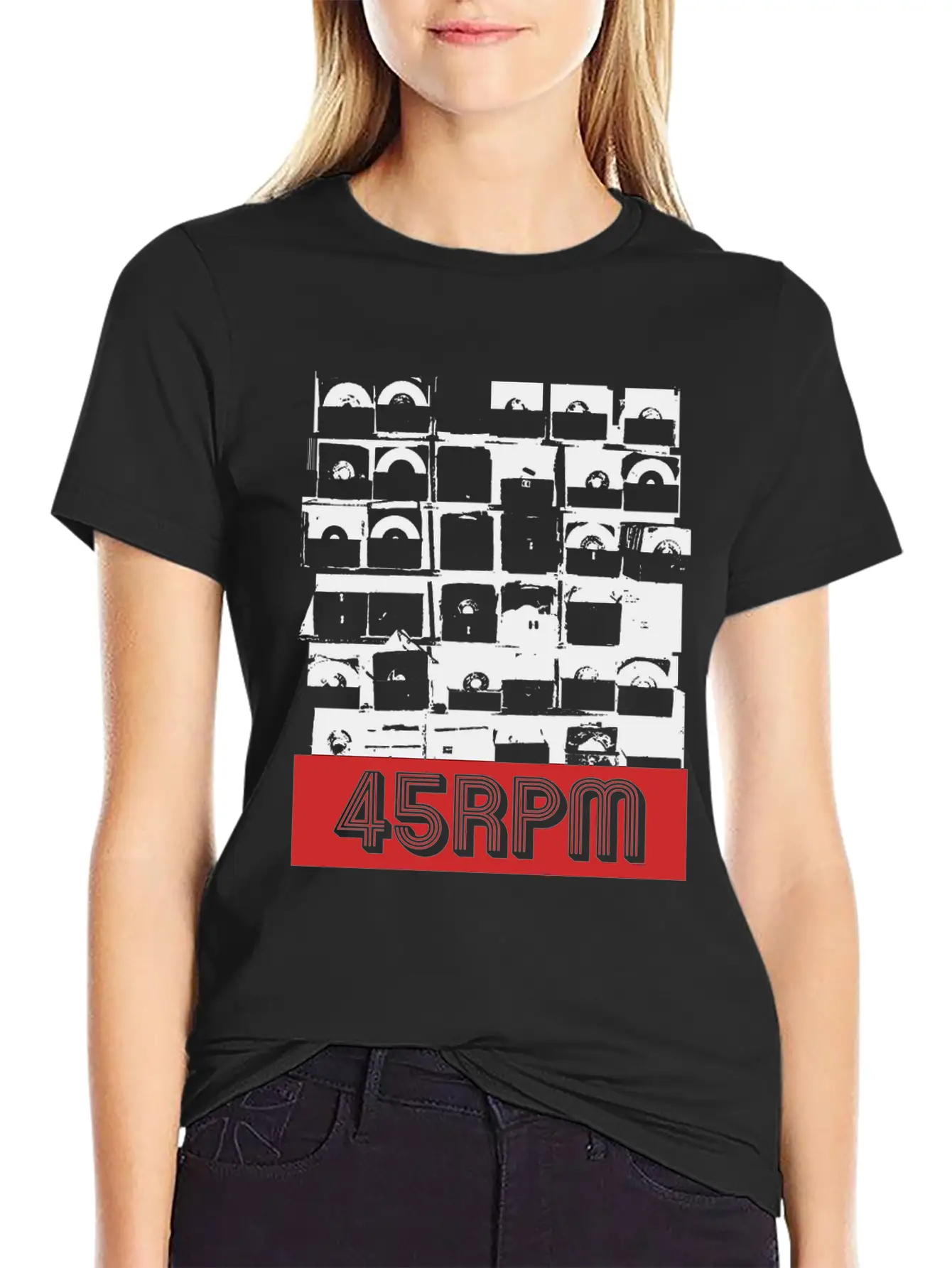 45RPM Vinyl Record Shop Recordstore Essential Cotton Tee For Daily Outfits – Unisex Style