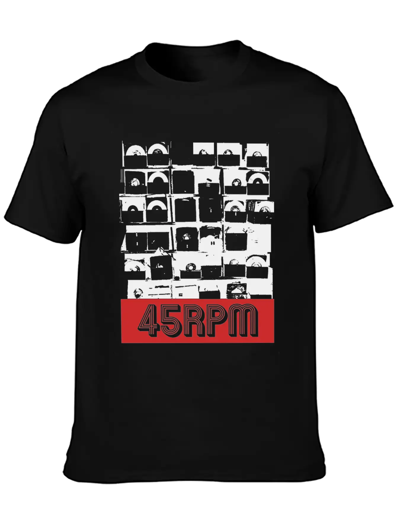 45RPM Vinyl Record Shop Recordstore Essential Cotton Tee For Daily Outfits – Unisex Style
