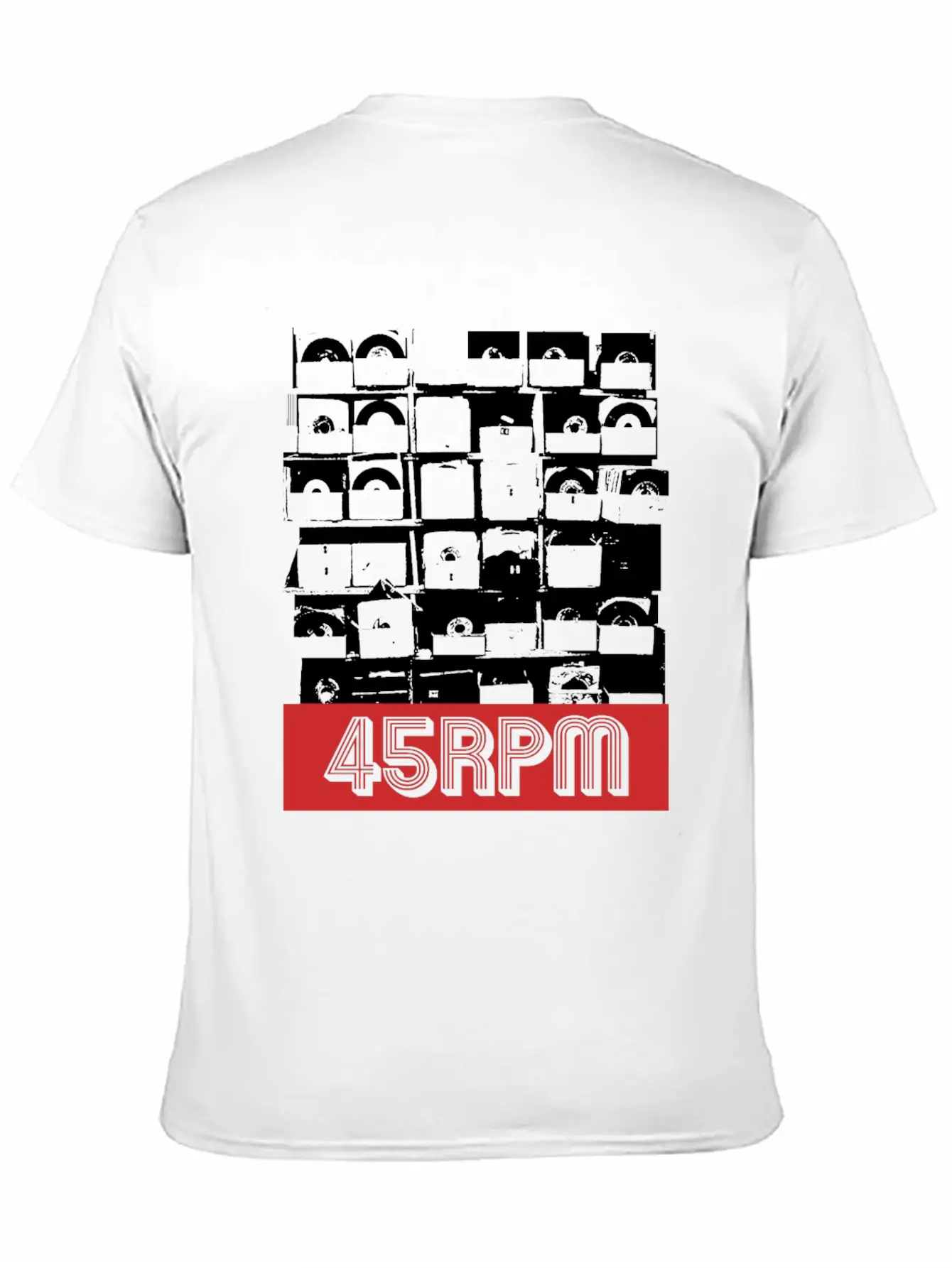 45RPM Vinyl Record Shop Recordstore Essential Cotton Tee For Daily Outfits – Unisex Style