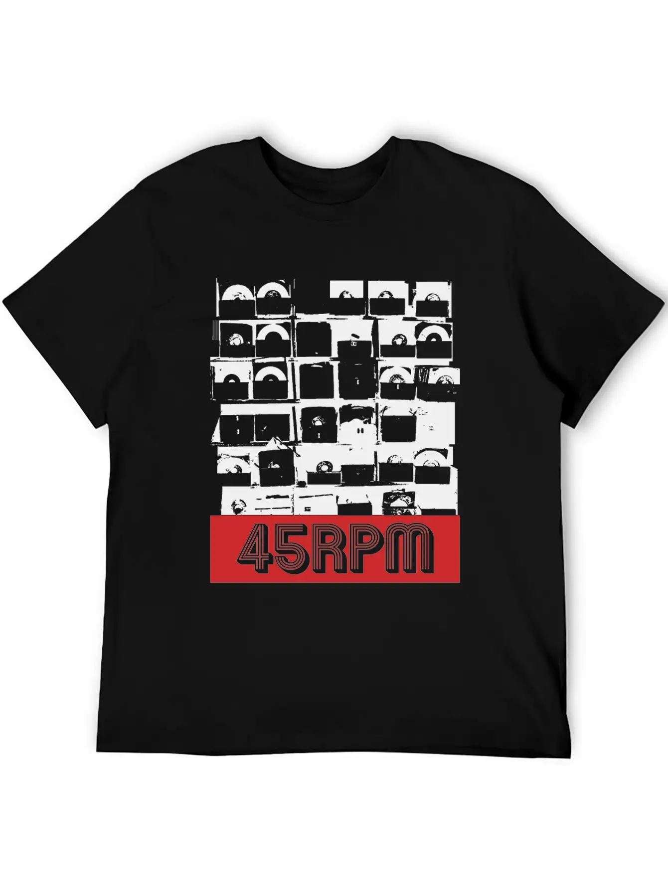 45RPM Vinyl Record Shop Recordstore Essential Cotton Tee For Daily Outfits – Unisex Style