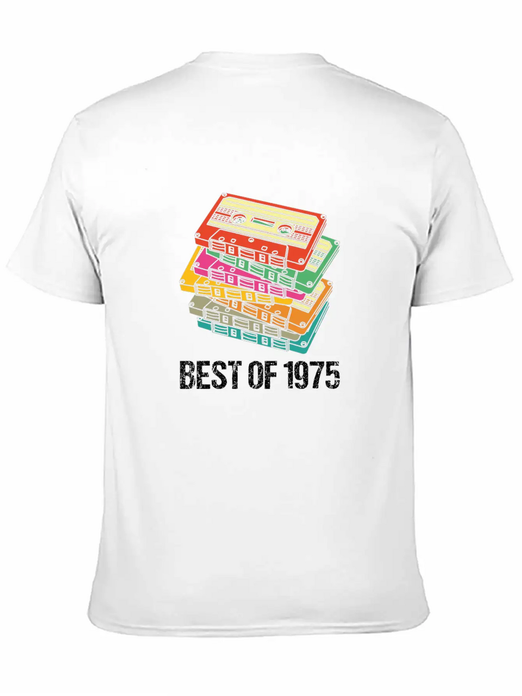 45th Birthday Best Of 1975 Cassette Tape Vintage Breathable Soft Cotton T-Shirt – Timeless Casual Look
