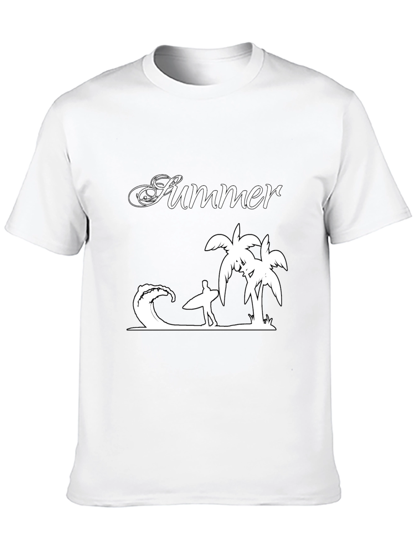 Summer Vibes Graphic Tee - Black