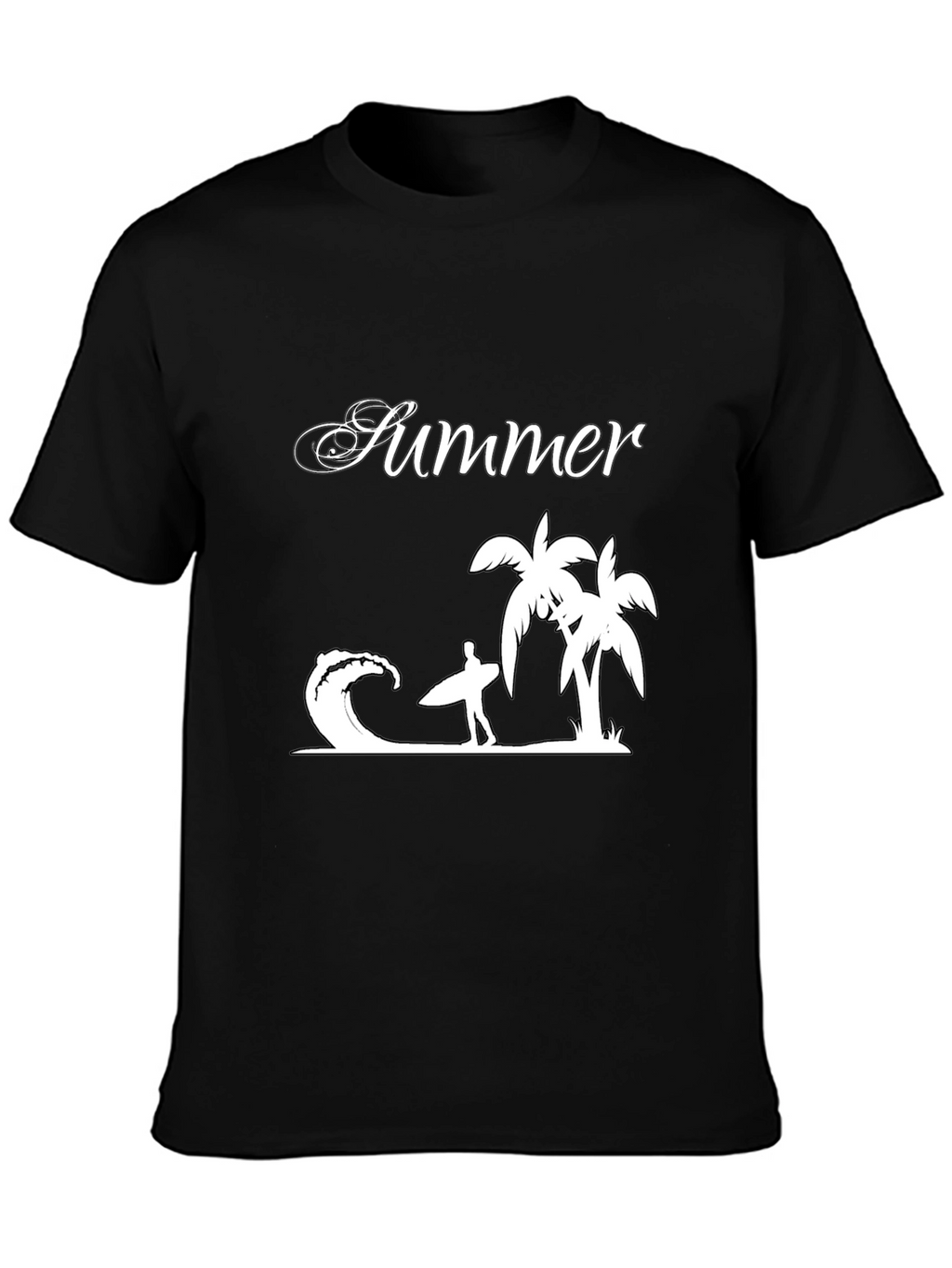 Summer Vibes Graphic Tee - Black