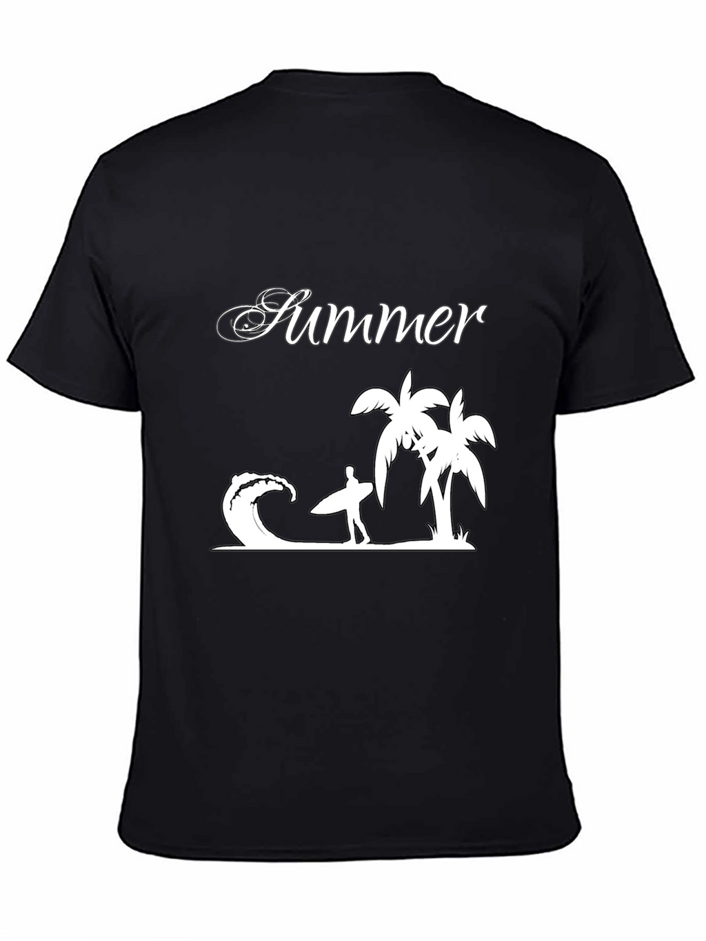 Summer Vibes Graphic Tee - Black