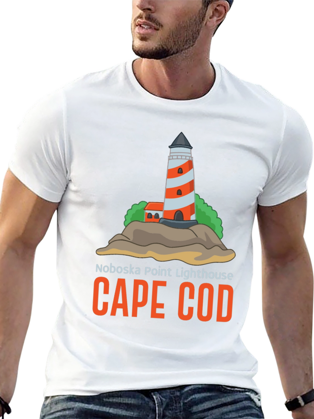 Noboska Point Lighthouse Cape Cod T-Shirt
