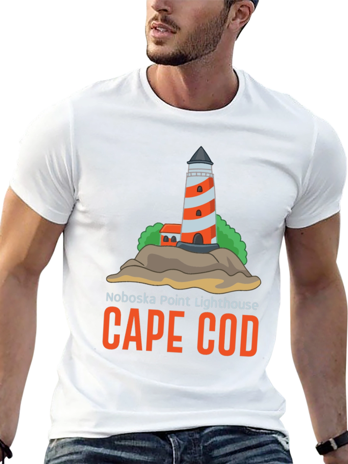 Noboska Point Lighthouse Cape Cod T-Shirt