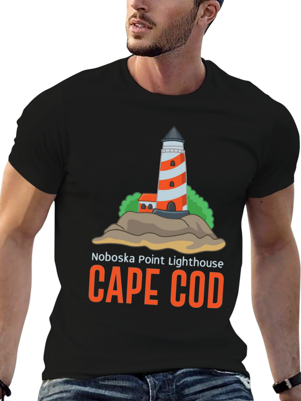 Noboska Point Lighthouse Cape Cod T-Shirt
