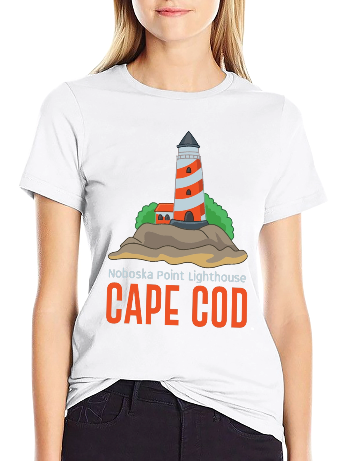 Noboska Point Lighthouse Cape Cod T-Shirt