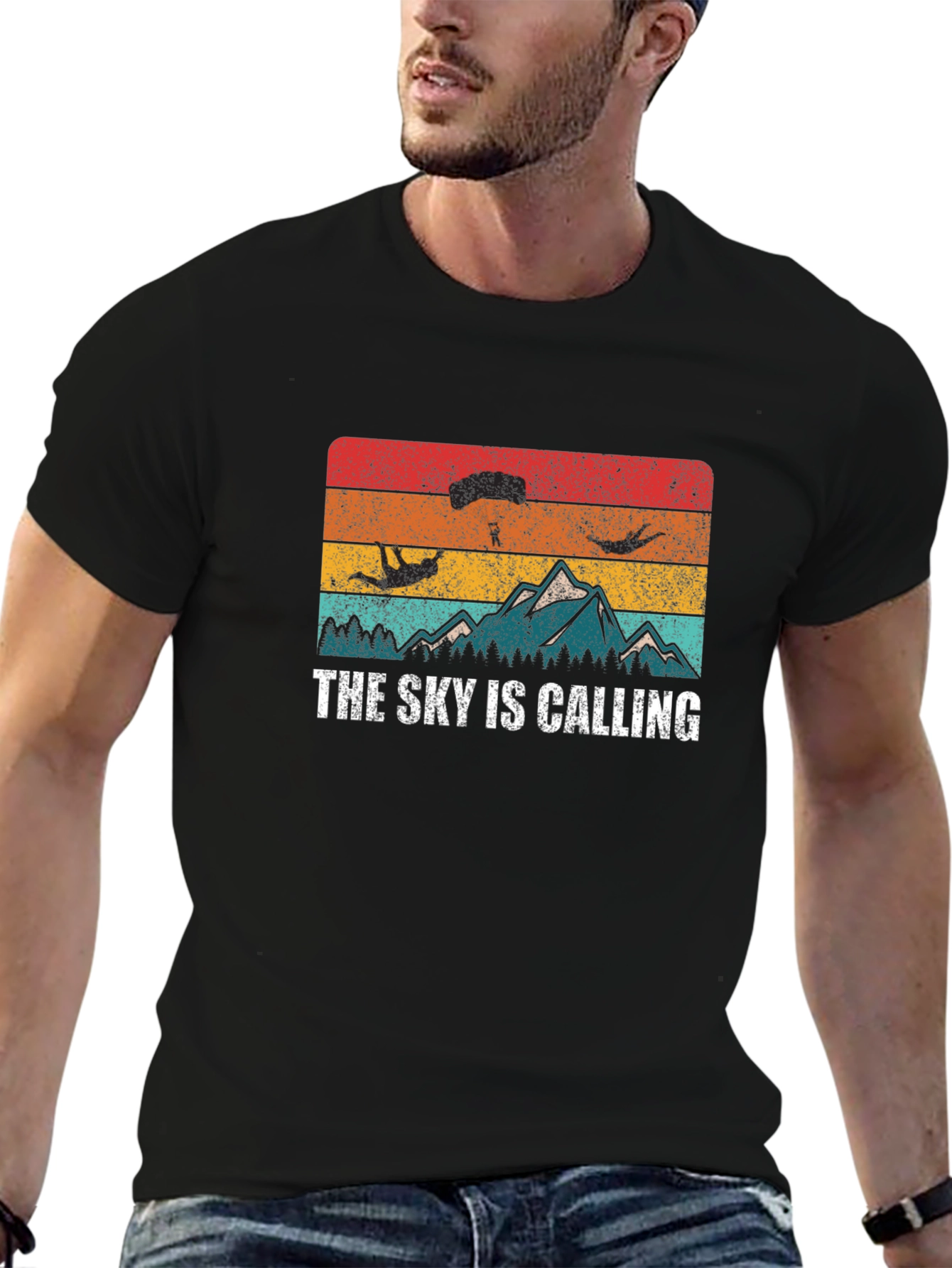 The Sky Is Calling T-Shirt - Adventure Awaits!