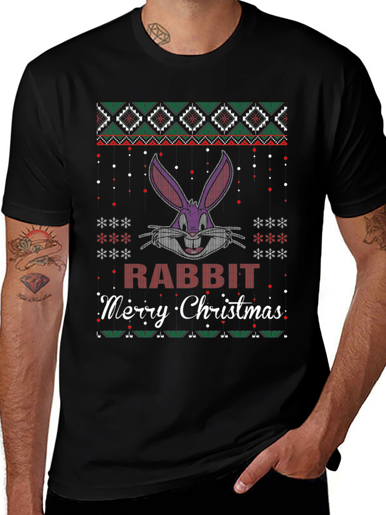 Bugs Bunny Ugly Christmas Sweater T-Shirt