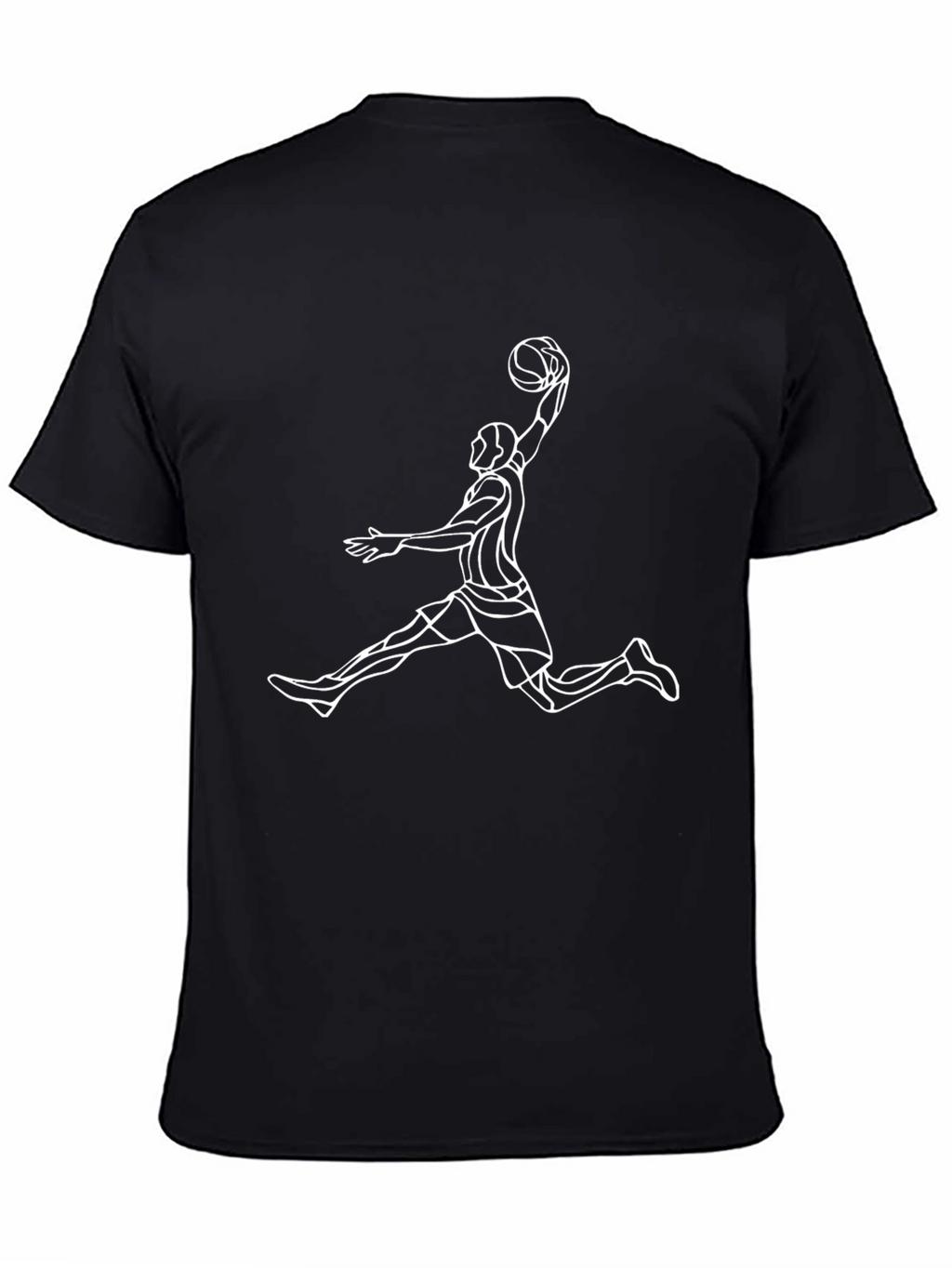 Mens Black Basketball Graphic Tee