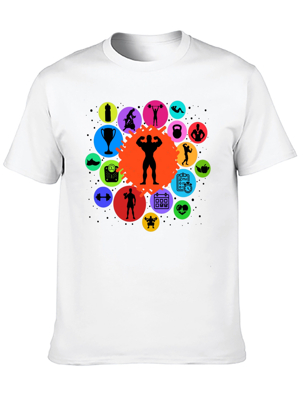 Gym Life Black T-Shirt: Fitness Design