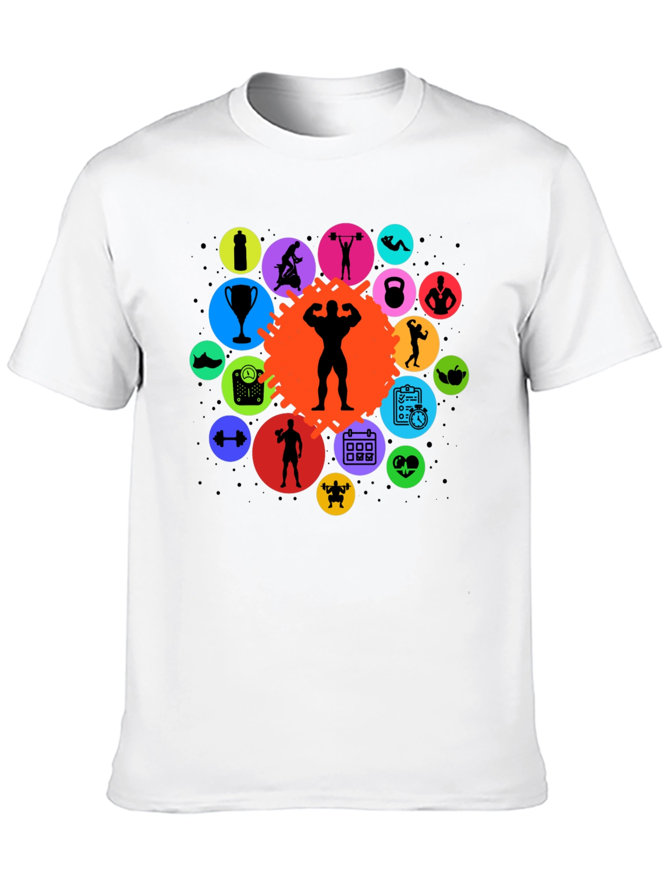 Gym Life Black T-Shirt: Fitness Design