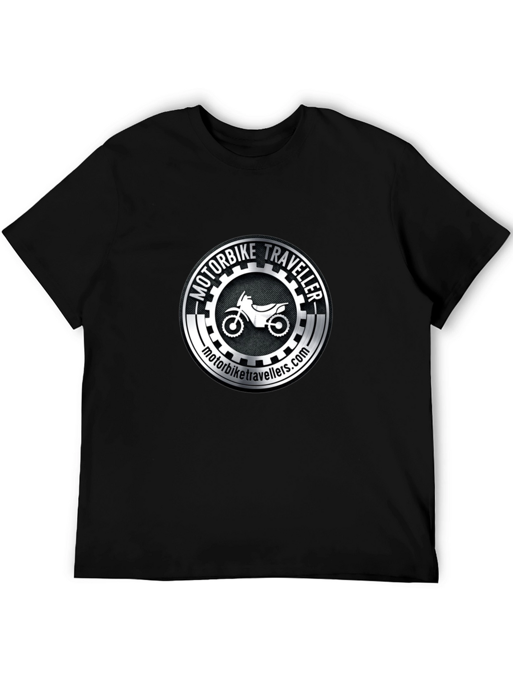Motorbike Traveller Black T-Shirt