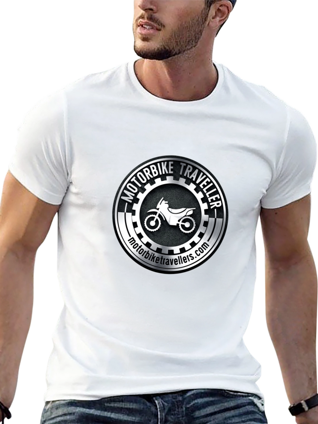 Motorbike Traveller Black T-Shirt