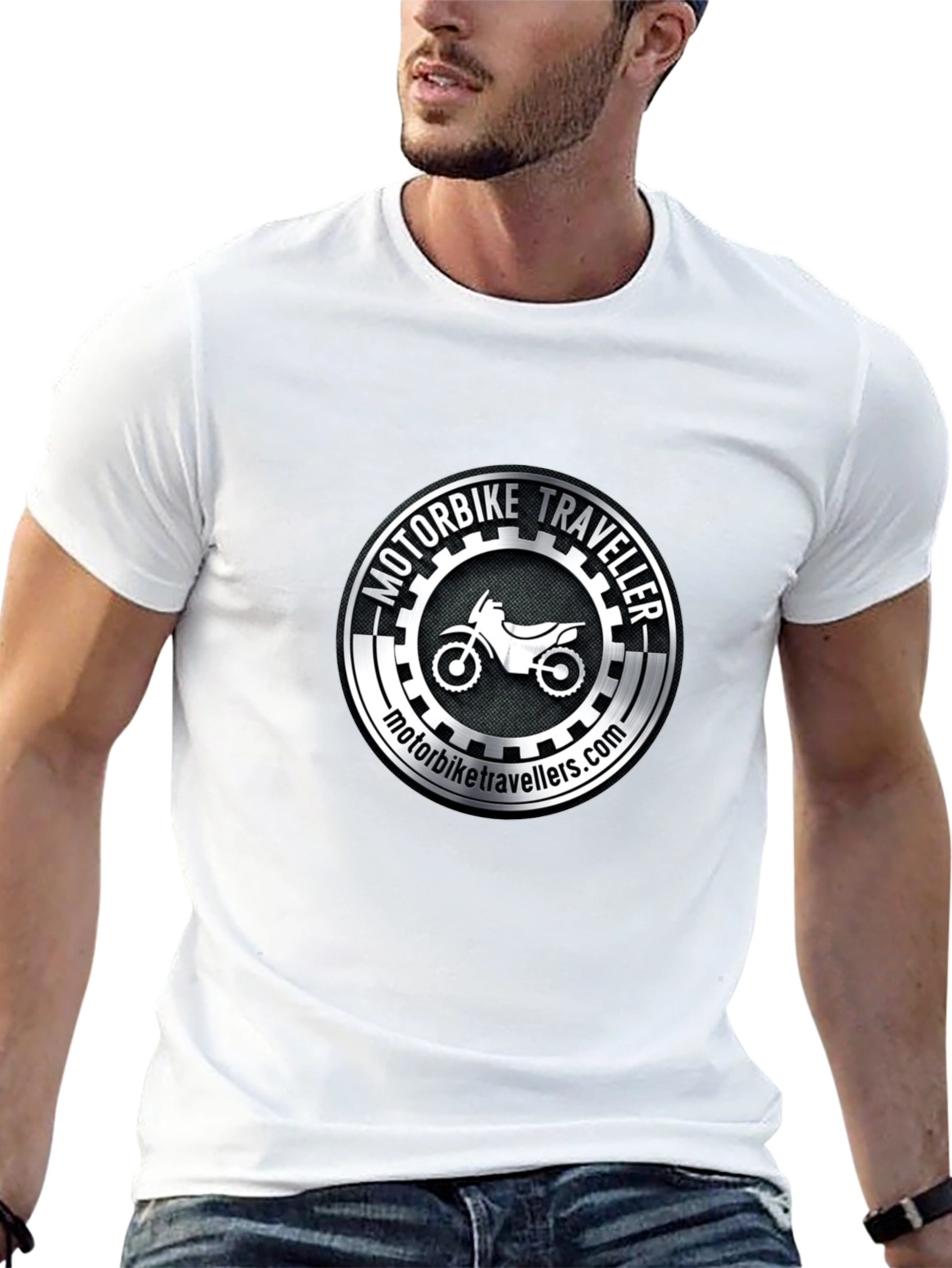 Motorbike Traveller Black T-Shirt